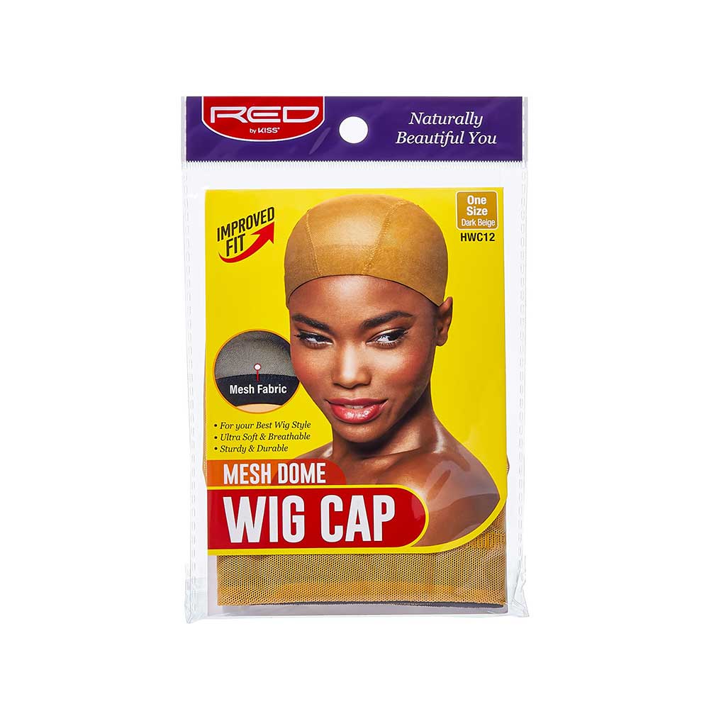 Red by Kiss Mesh Wig Cap | Lightweight & Breathable Wig Foundation | Dark Brown, Dark Beige & Beige - Beauty Exchange Beauty Supply