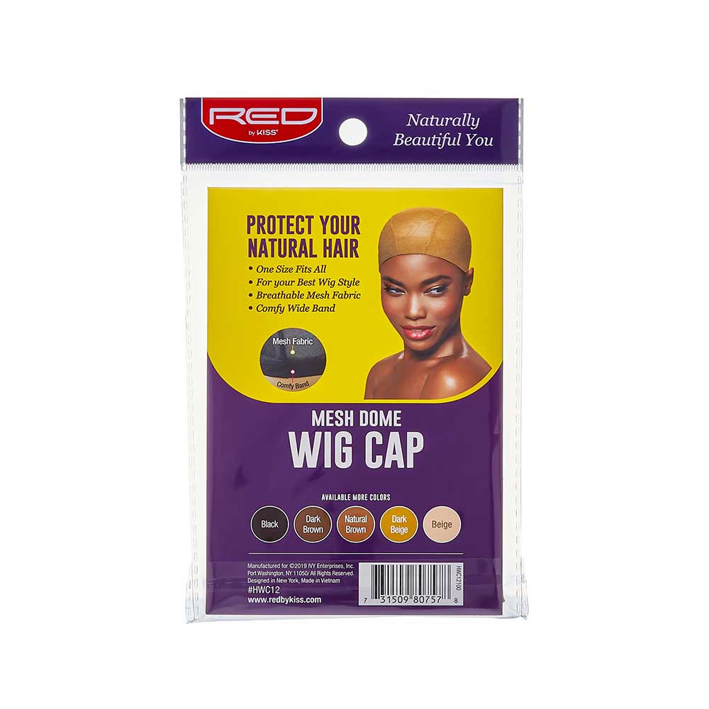 Red by Kiss Mesh Wig Cap | Lightweight & Breathable Wig Foundation | Dark Brown, Dark Beige & Beige - Beauty Exchange Beauty Supply
