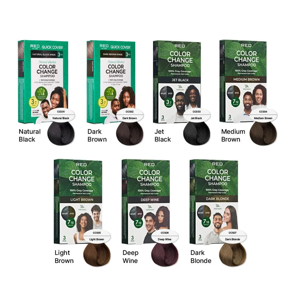 Red by Kiss Natural Herbal Color Change Shampoo - Beauty Exchange Beauty Supply