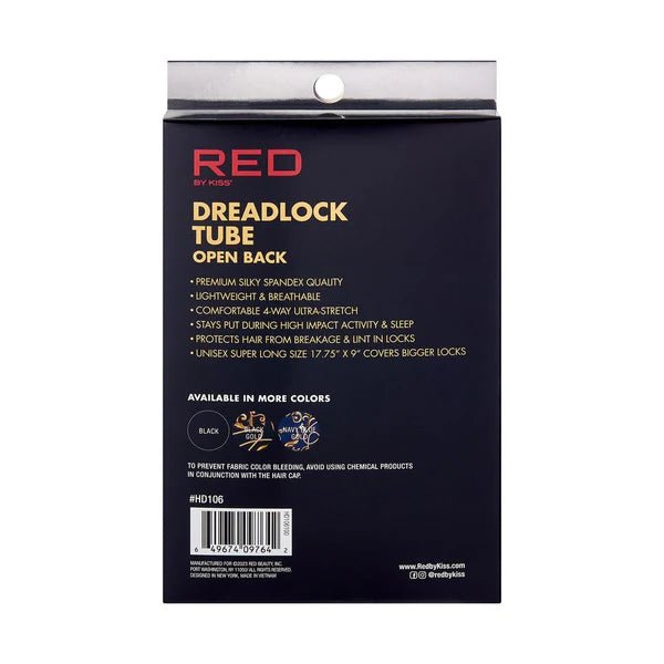 Red by Kiss Open Back Dreadlock Tube โ Breathable & Stretchy Loc Tube for All - Day Comfort | Assorted Colors - Beauty Exchange Beauty Supply