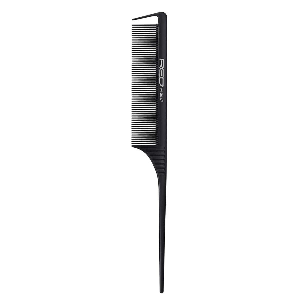 Red by Kiss Parting Rat Tail Comb | HM02 โ Fine - Tooth Styling & Clean Parting in One Sleek Tool - Beauty Exchange Beauty Supply