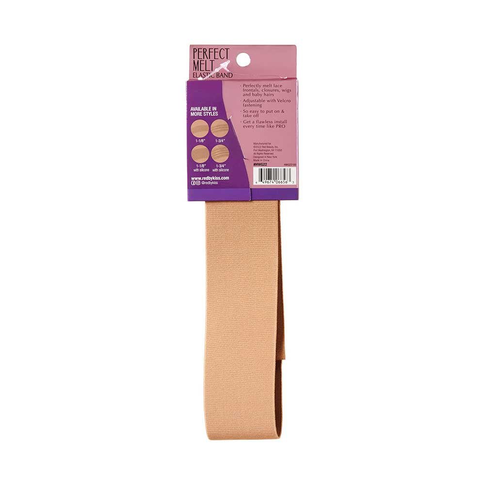 Red by Kiss Perfect Melt Elastic Band – Dark Beige | Seamless Blend, Gentle Hold, One Size - Beauty Exchange Beauty Supply