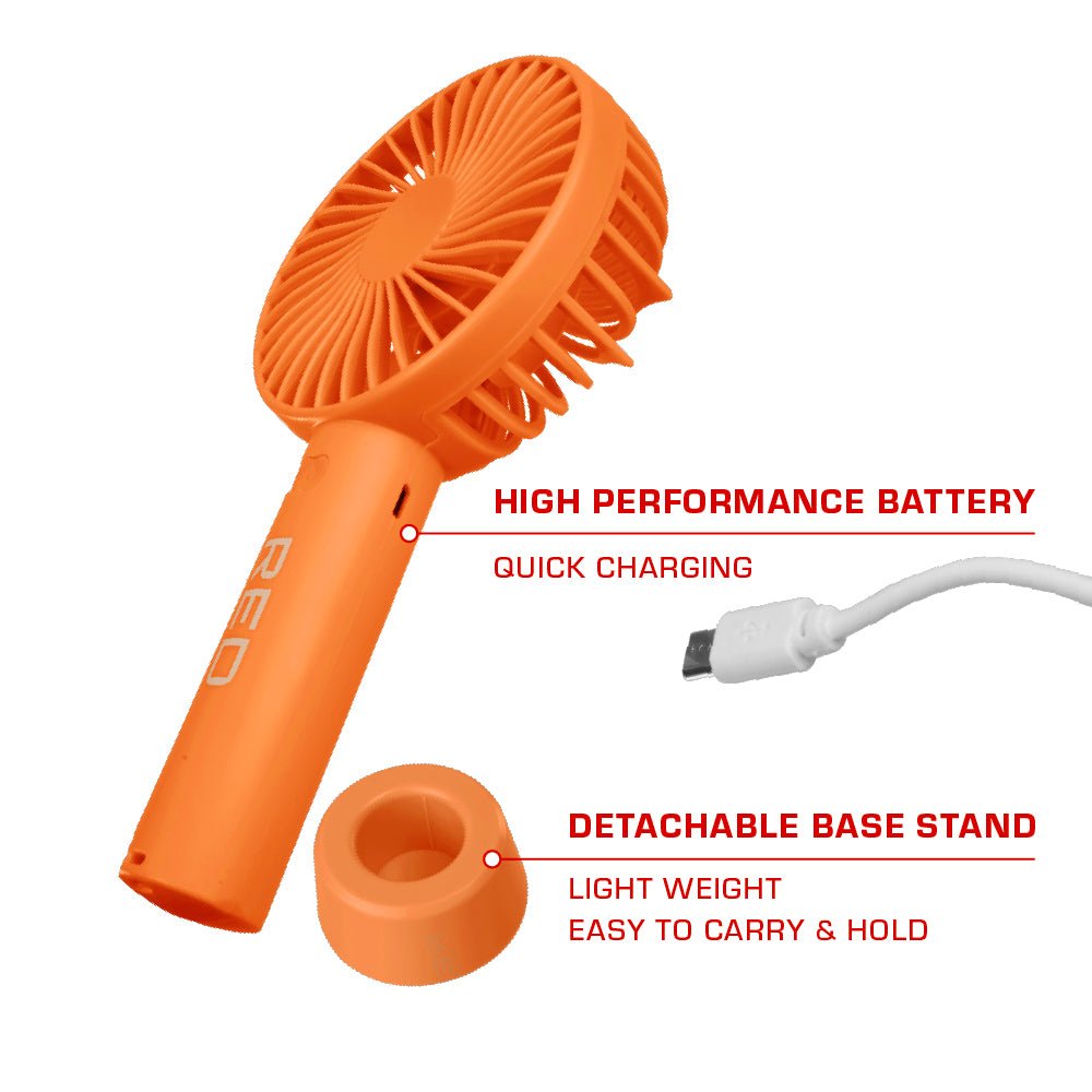 Red by Kiss Portable Handheld Rechargeable Beauty Fan - Beauty Exchange Beauty Supply