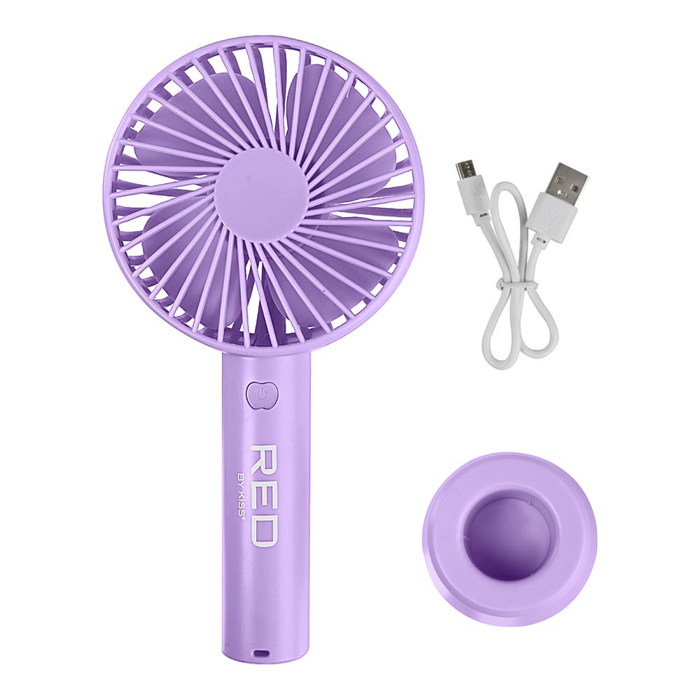 Red by Kiss Portable Handheld Rechargeable Beauty Fan - Beauty Exchange Beauty Supply