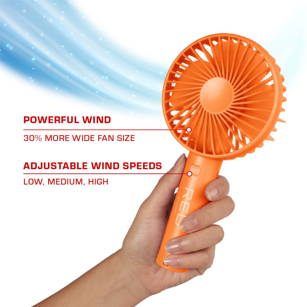 Red by Kiss Portable Handheld Rechargeable Beauty Fan - Beauty Exchange Beauty Supply