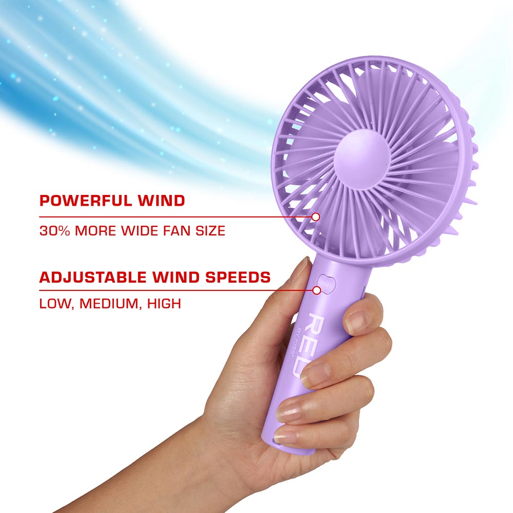 Red by Kiss Portable Handheld Rechargeable Beauty Fan - Beauty Exchange Beauty Supply