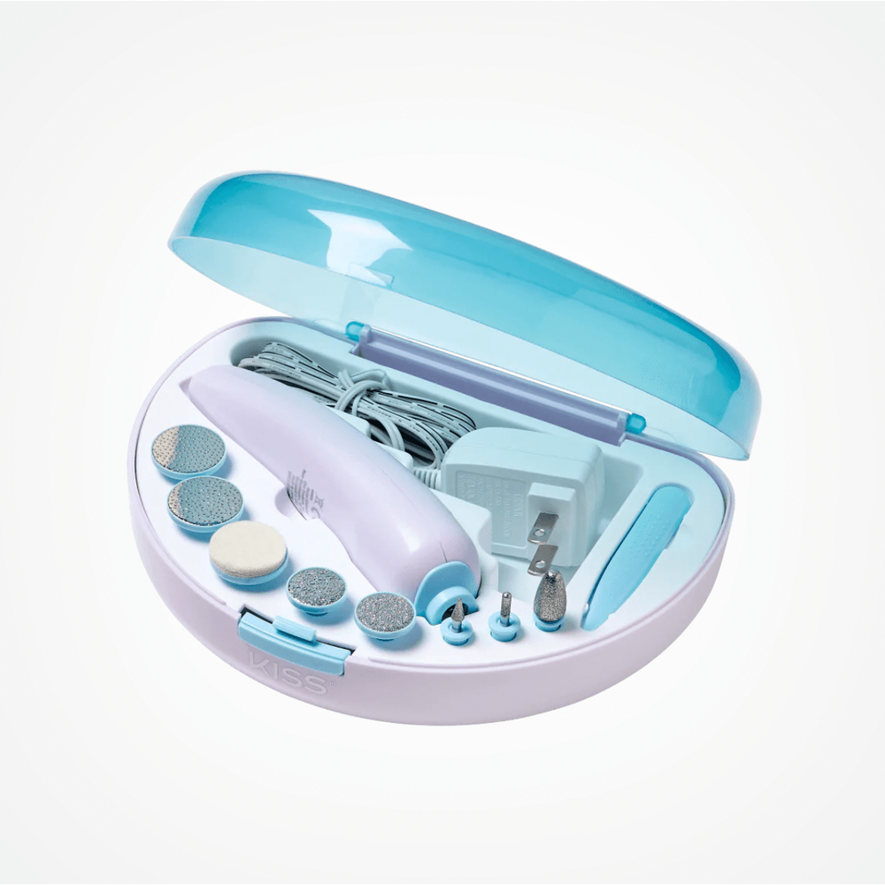 Red by Kiss Power File Nail Dryer – 12 - Piece Electric Nail File & Nail Dryer System - Beauty Exchange Beauty Supply