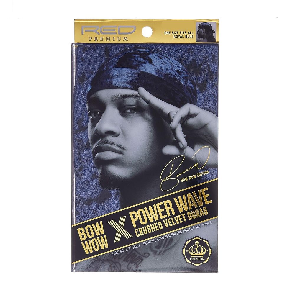 Red by Kiss Premium Bow Wow X Power Wave Durag – Ultra Compression & Silky Shine | HD 81–86b (Multiple Colors Available) - Beauty Exchange Beauty Supply