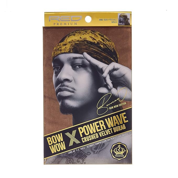 Red by Kiss Premium Bow Wow X Power Wave Durag – Ultra Compression & Silky Shine | HD 81–86b (Multiple Colors Available) - Beauty Exchange Beauty Supply