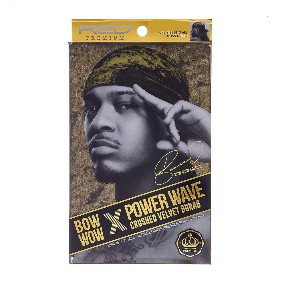 Red by Kiss Premium Bow Wow X Power Wave Durag – Ultra Compression & Silky Shine | HD 81–86b (Multiple Colors Available) - Beauty Exchange Beauty Supply