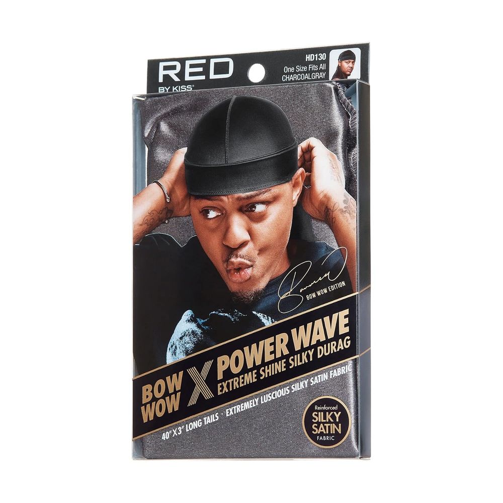 Red by Kiss Premium Bow Wow X Power Wave Extreme Shine Silky Durag – Ultra - Silky Finish & Maximum Wave Compression | HD121–HD130 - Beauty Exchange Beauty Supply