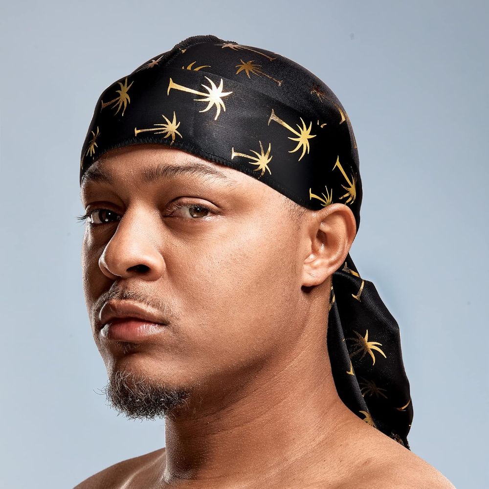 Red by Kiss Premium Bow Wow X Power Wave Lit Gold Silky Durag โ Luxe Shine, Gold - Infused Prints, and Elite Hold | HD111โHD116 - Beauty Exchange Beauty Supply