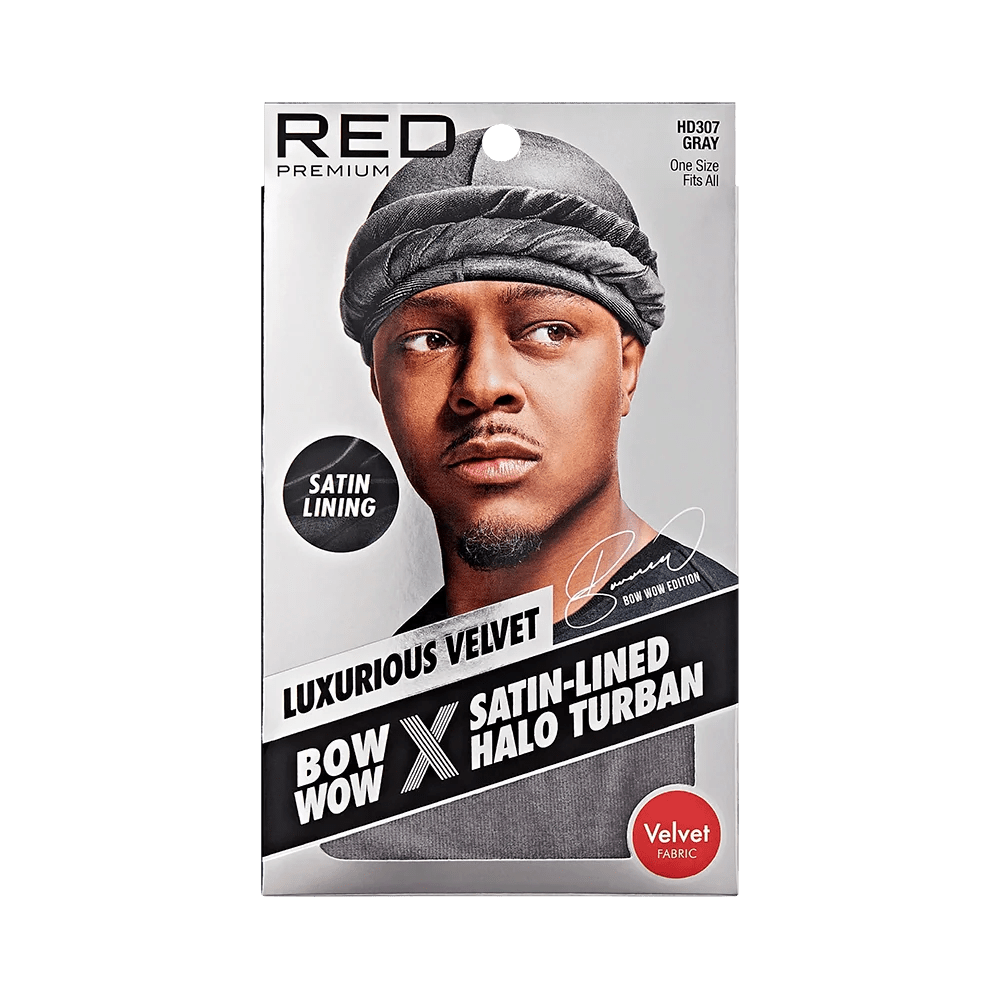 Red by Kiss Premium Bow Wow X Satin - Lined Halo Turban โ Luxurious Velvet & Satin Interior | HD305โHD308 - Beauty Exchange Beauty Supply