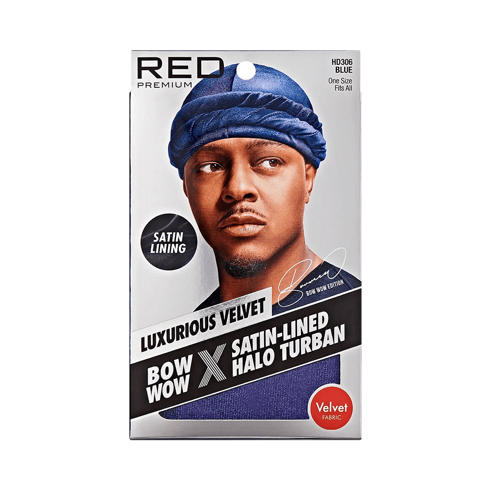 Red by Kiss Premium Bow Wow X Satin - Lined Halo Turban โ Luxurious Velvet & Satin Interior | HD305โHD308 - Beauty Exchange Beauty Supply