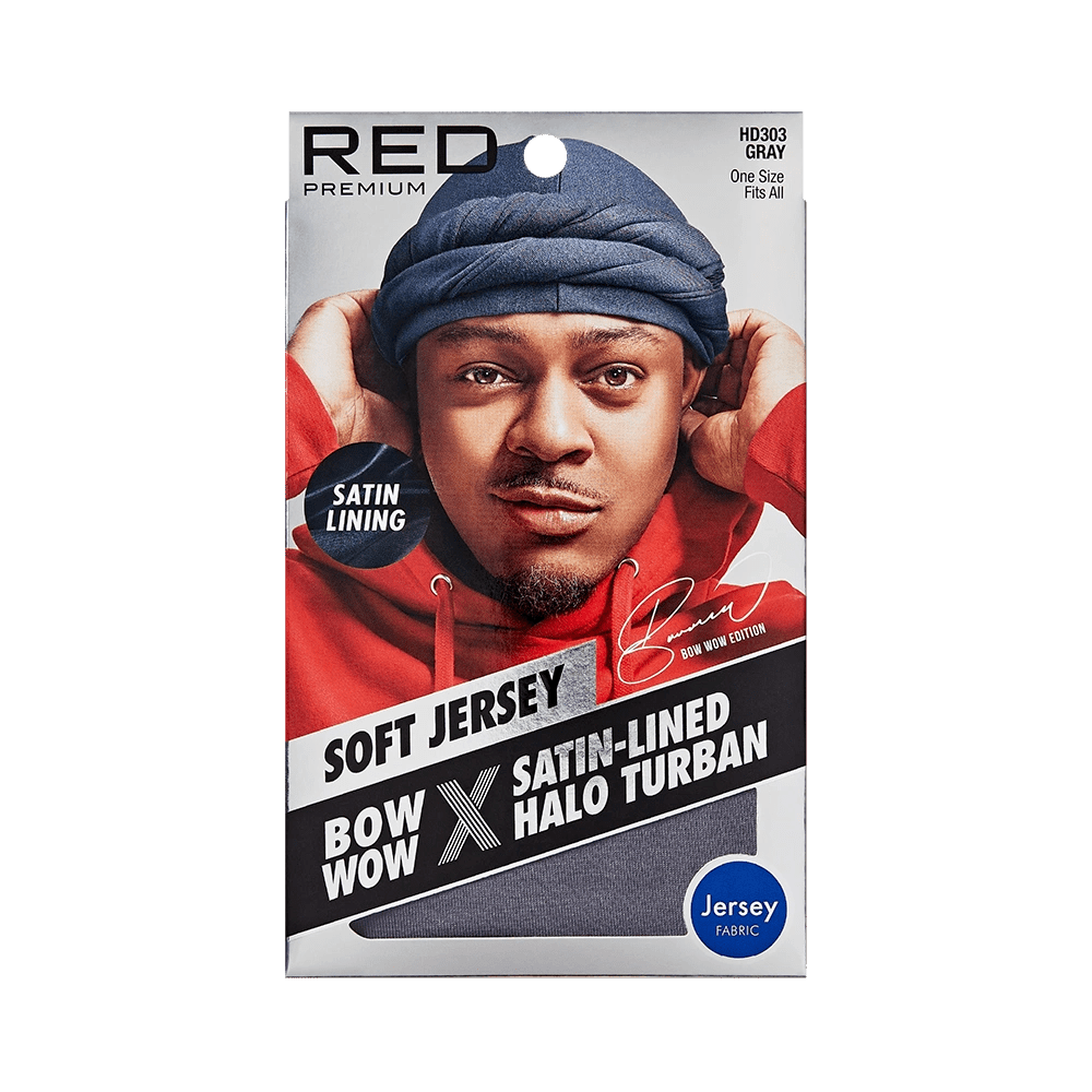 Red by Kiss Premium Bow Wow X Satin - Lined Halo Turban – Stylish Protection with Satin Interior | HD301–HD304 - Beauty Exchange Beauty Supply