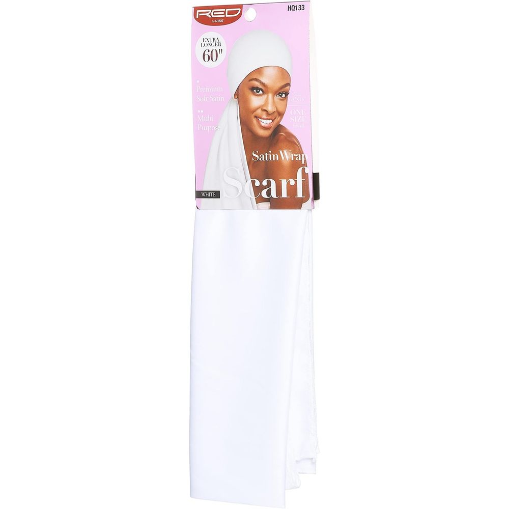 Red by Kiss Premium Charmeuse Silky Satin Scarf โ Ultra - Smooth, Print - Packed, Frizz - Free Wrap | Blooming, Leopard, Tropical, White (HQ151โHQ155) - Beauty Exchange Beauty Supply