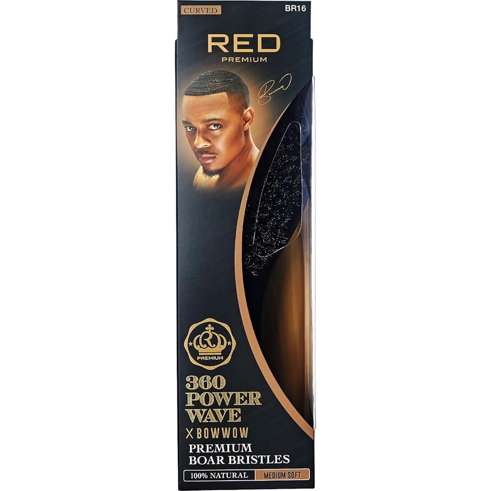 RED by KISS Premium Curved 360 Power Wave Brush BR16 โ Firm Bristles for Deep Wave Control - Beauty Exchange Beauty Supply