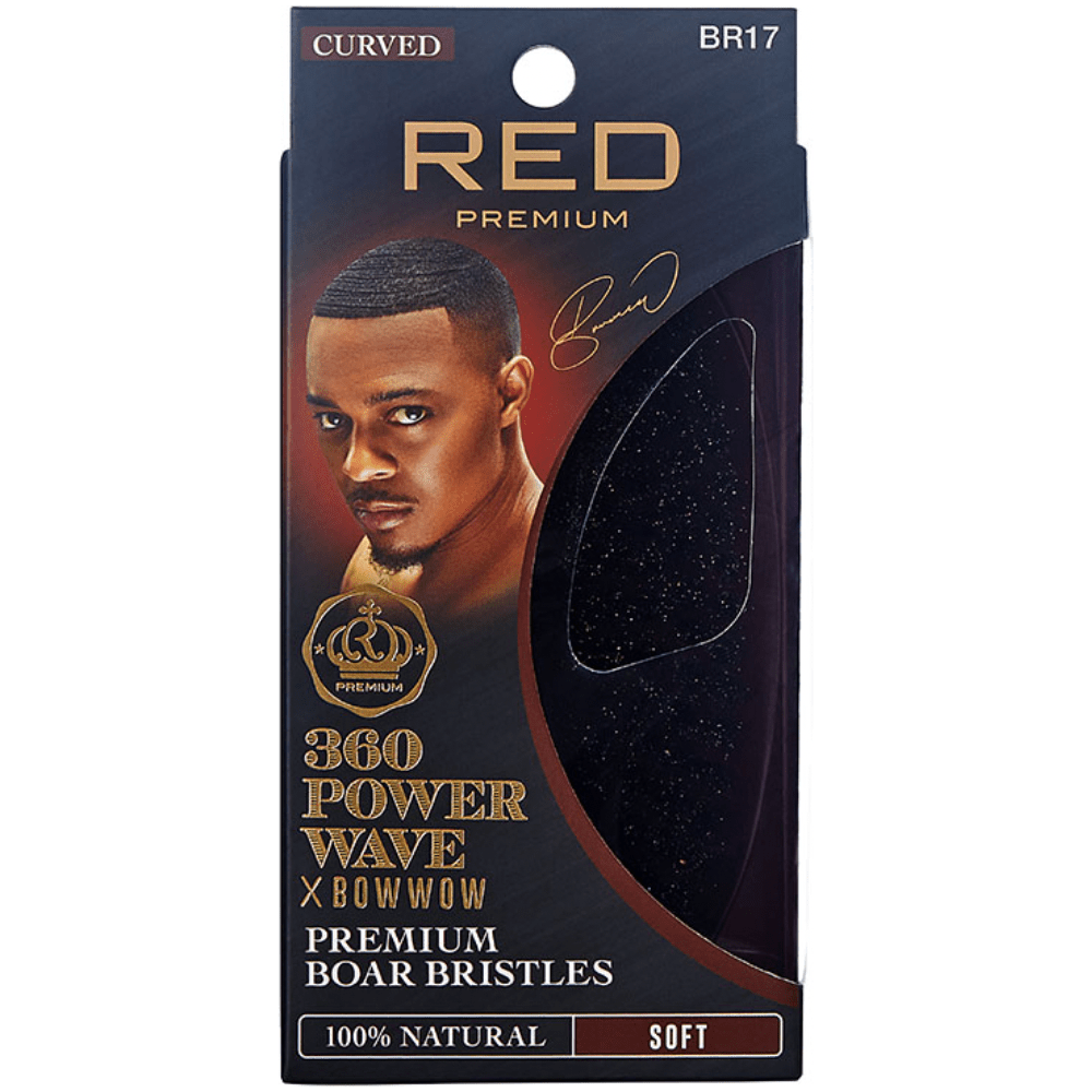 RED by KISS Premium Curved 360 Power Wave Brush BR17 โ Soft Bristles for Fresh Cuts & Sensitive Scalps - Beauty Exchange Beauty Supply