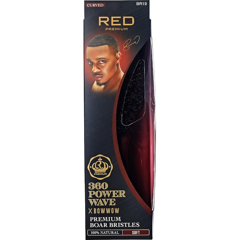 RED by KISS Premium Curved 360 Power Wave Brush BR19 โ Extra Firm Bristles for Ultimate Pull - Beauty Exchange Beauty Supply