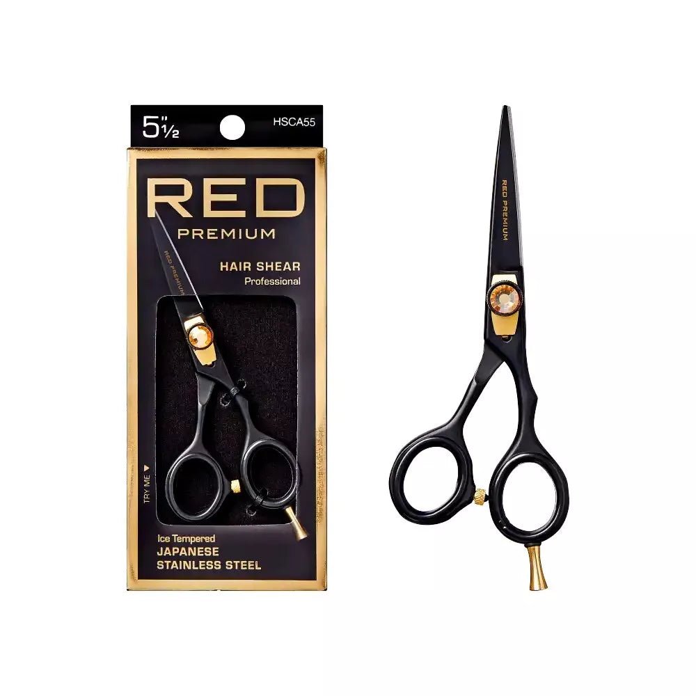 Red by Kiss Premium Professional Hair Shears – Ultra - Sharp, Ergonomic & Sleek (5½" / 6½" / 7½") - Beauty Exchange Beauty Supply