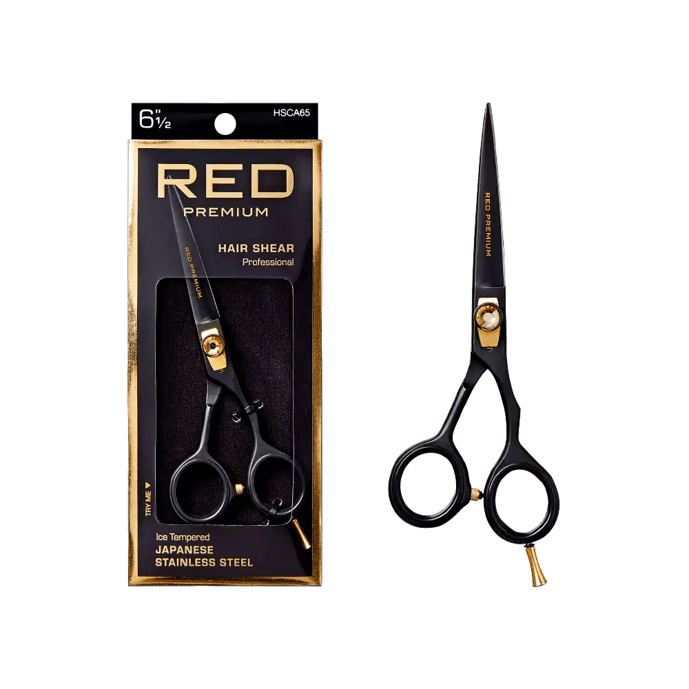 Red by Kiss Premium Professional Hair Shears – Ultra - Sharp, Ergonomic & Sleek (5½" / 6½" / 7½") - Beauty Exchange Beauty Supply