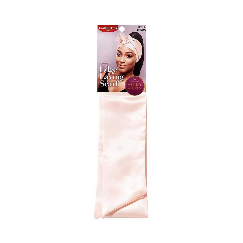 Red by Kiss Premium Silky Satin Scarf – Edge - Laying, Frizz - Free & Fashion - Ready | 60"x4" | Beige, Gold & Luxe Prints (HQ111–HQ115) - Beauty Exchange Beauty Supply