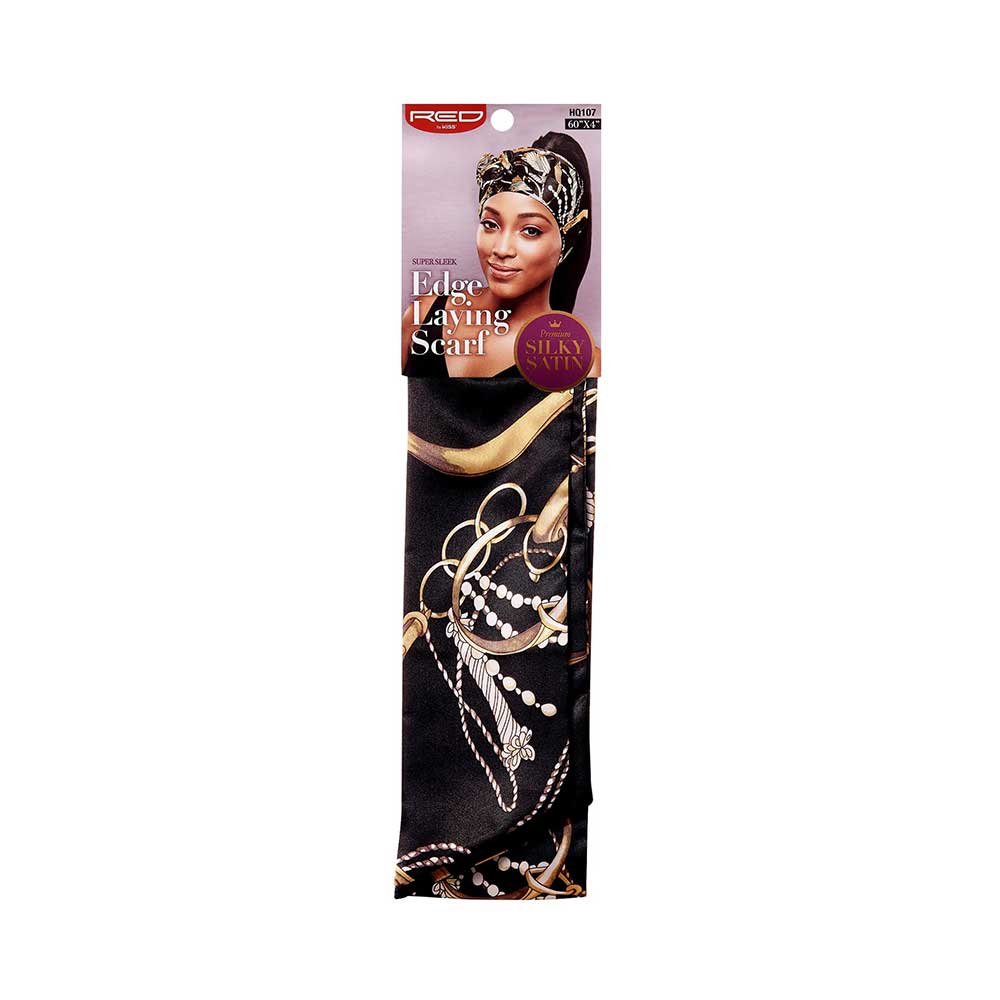 Red by Kiss Premium Silky Satin Scarf โ Soft, Stylish & Protective Wrap | 60"x4" | Aztec, Luxury, Red, Pink, Purple (HQ106โHQ110) - Beauty Exchange Beauty Supply