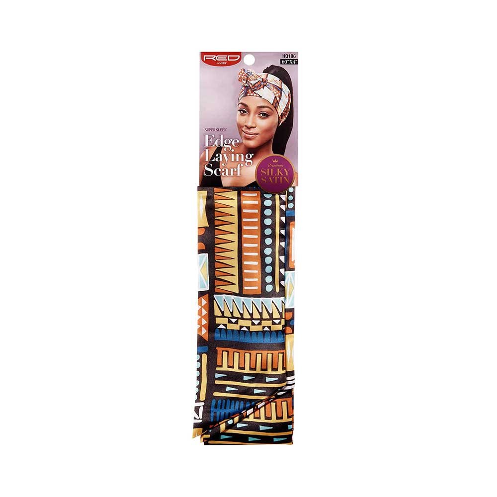 Red by Kiss Premium Silky Satin Scarf โ Soft, Stylish & Protective Wrap | 60"x4" | Aztec, Luxury, Red, Pink, Purple (HQ106โHQ110) - Beauty Exchange Beauty Supply