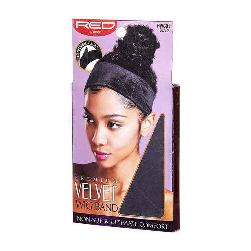 Red by Kiss Premium Velvet Wig Band – Luxury Feel, Non - Slip Grip, One Size - Beauty Exchange Beauty Supply