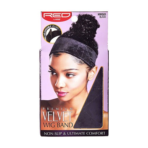 Red by Kiss Premium Velvet Wig Band – Luxury Feel, Non - Slip Grip, One Size - Beauty Exchange Beauty Supply