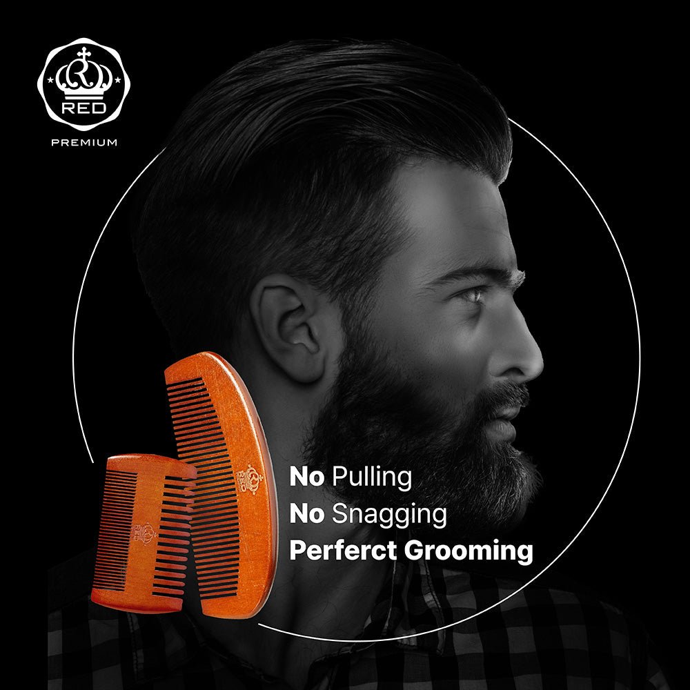 Red by Kiss – Premium Wood Beard Combs - Beauty Exchange Beauty Supply