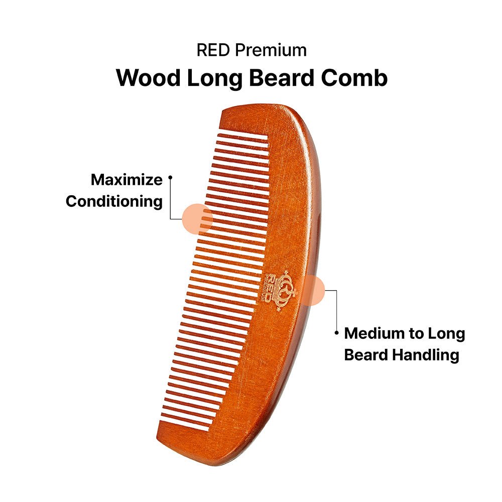 Red by Kiss – Premium Wood Beard Combs - Beauty Exchange Beauty Supply