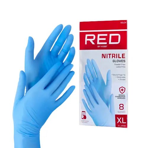 Red by Kiss Professional Blue Nitrile Gloves - Beauty Exchange Beauty Supply