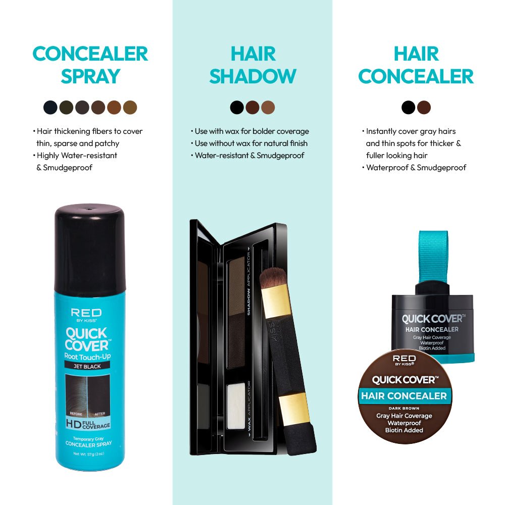 Red by Kiss Quick Cover Root Touch Up Spray - Beauty Exchange Beauty Supply