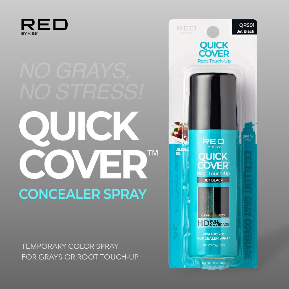 Red by Kiss Quick Cover Root Touch Up Spray - Beauty Exchange Beauty Supply