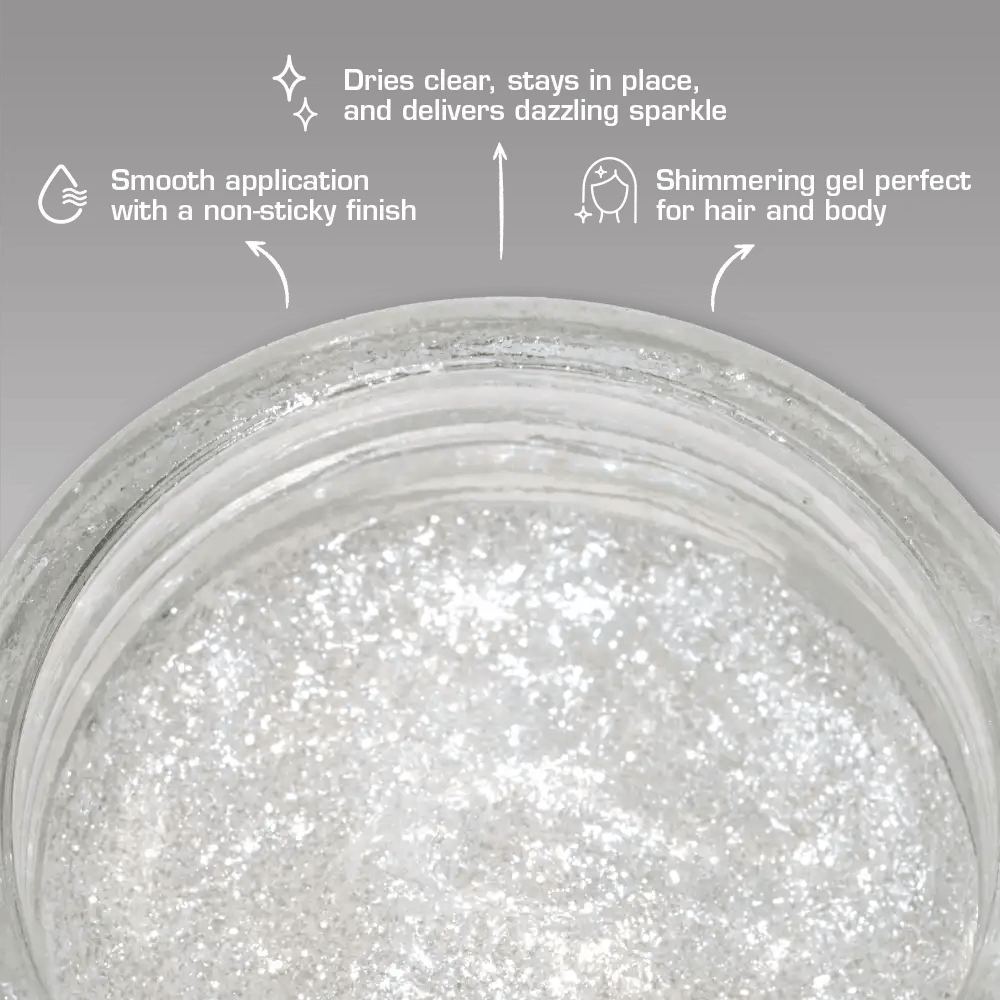 Red by Kiss RadiantGlow Glitter Gel for Hair & Body - Beauty Exchange Beauty Supply