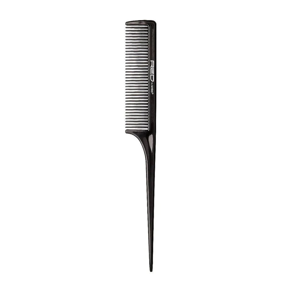 Red by Kiss Rat Tail Comb โ Black, Perfect for Precise Parting, Styling & Smoothing | CMB37 | Lightweight, Heat - Resistant & Anti - Static - Beauty Exchange Beauty Supply
