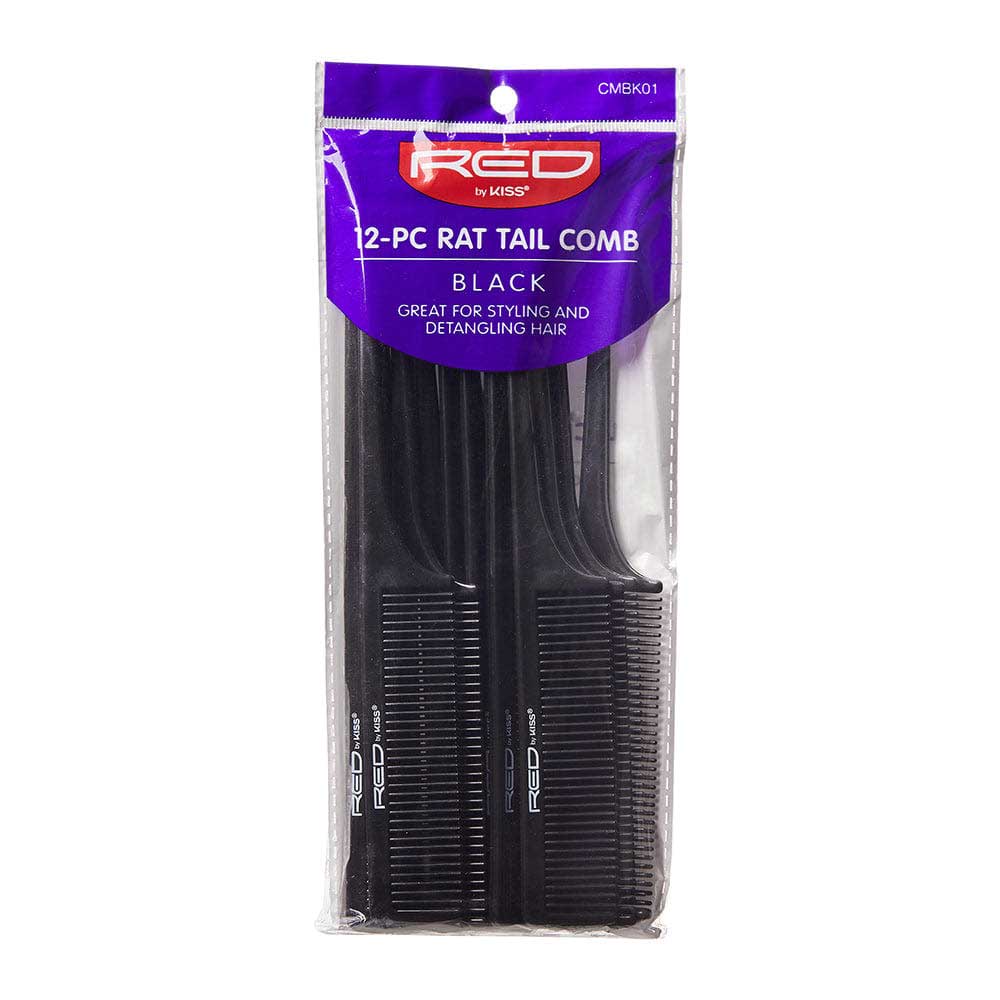 Red By Kiss Rat Tail Comb Set - 12pcs - Beauty Exchange Beauty Supply