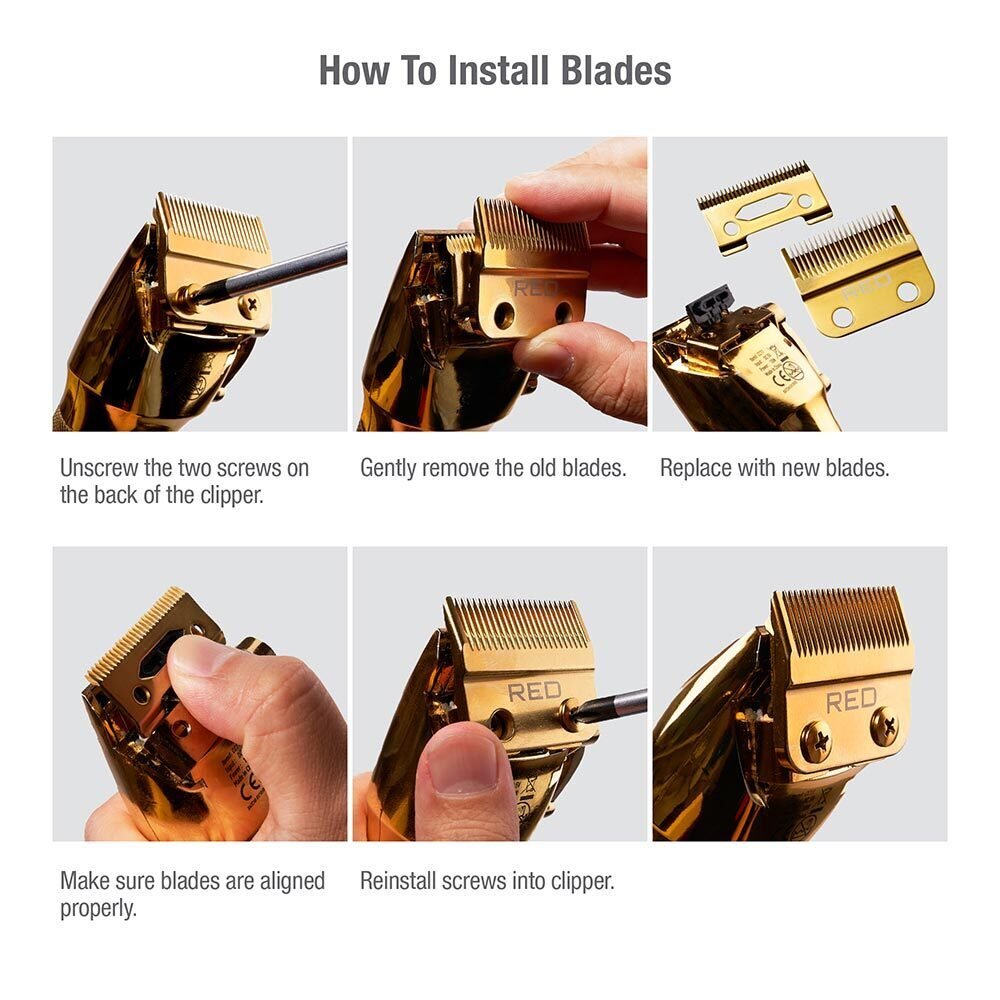 Red by Kiss Replacement Clipper Blade Set - Beauty Exchange Beauty Supply