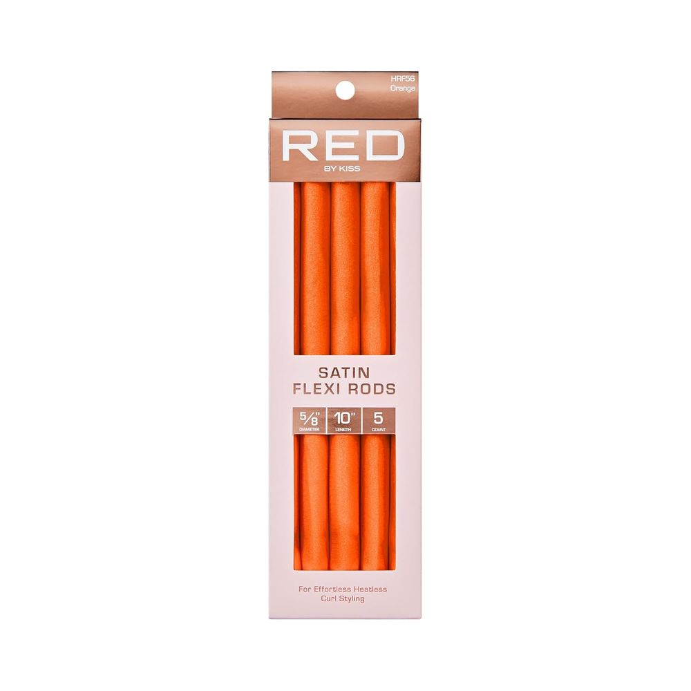 Red by Kiss Satin Flexi Rods | 6 Color Variants for Smooth, Heat - Free Curls - Beauty Exchange Beauty Supply