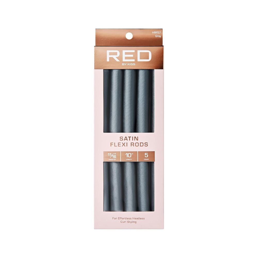 Red by Kiss Satin Flexi Rods | 6 Color Variants for Smooth, Heat - Free Curls - Beauty Exchange Beauty Supply