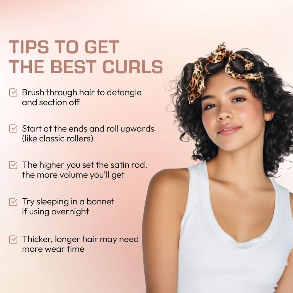 Red by Kiss Satin Flexi Rods – Animal Print - Beauty Exchange Beauty Supply