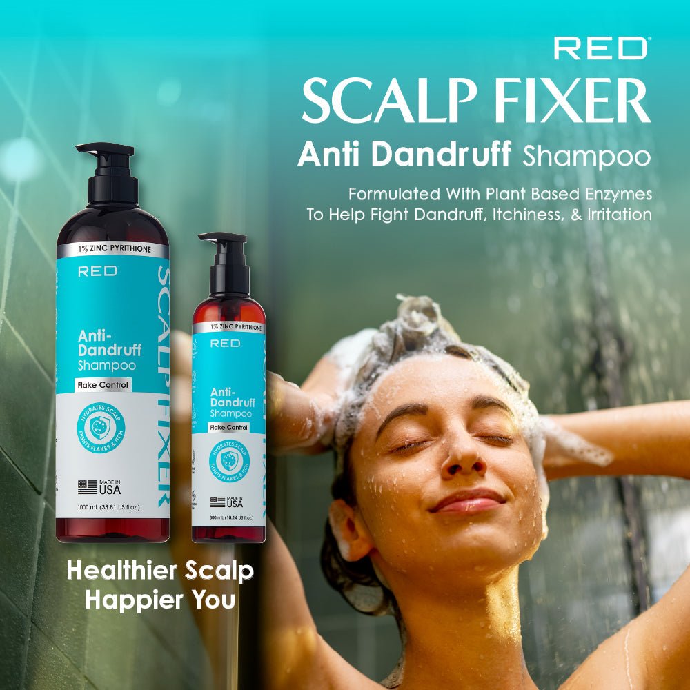 Red by Kiss Scalp Fixer Anti - Dandruff Shampoo โ 10.14 oz - Beauty Exchange Beauty Supply