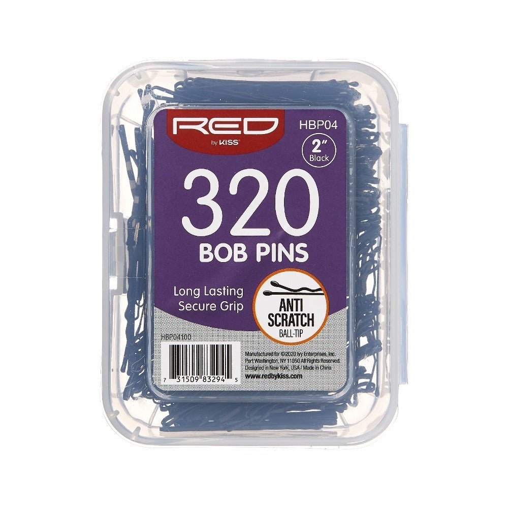 Red by Kiss Secure Grip Bob Pins – Black - Beauty Exchange Beauty Supply