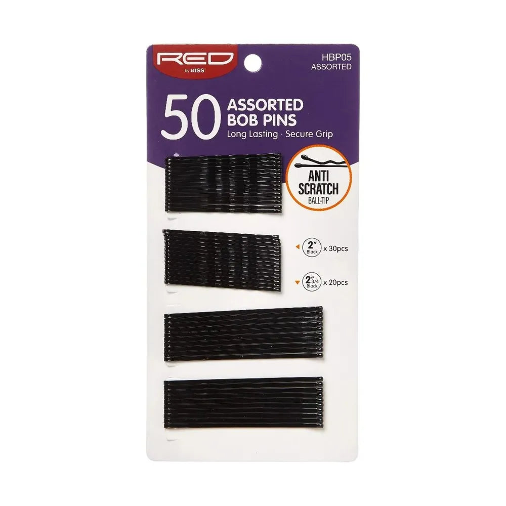 Red by Kiss Secure Grip Bob Pins – Black - Beauty Exchange Beauty Supply