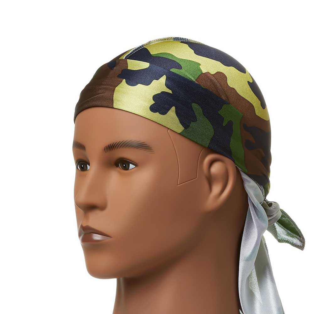 Red by Kiss Silky Satin Durag Power Wave – Camo Silky Satin for 360 Waves & Style Compression - Beauty Exchange Beauty Supply
