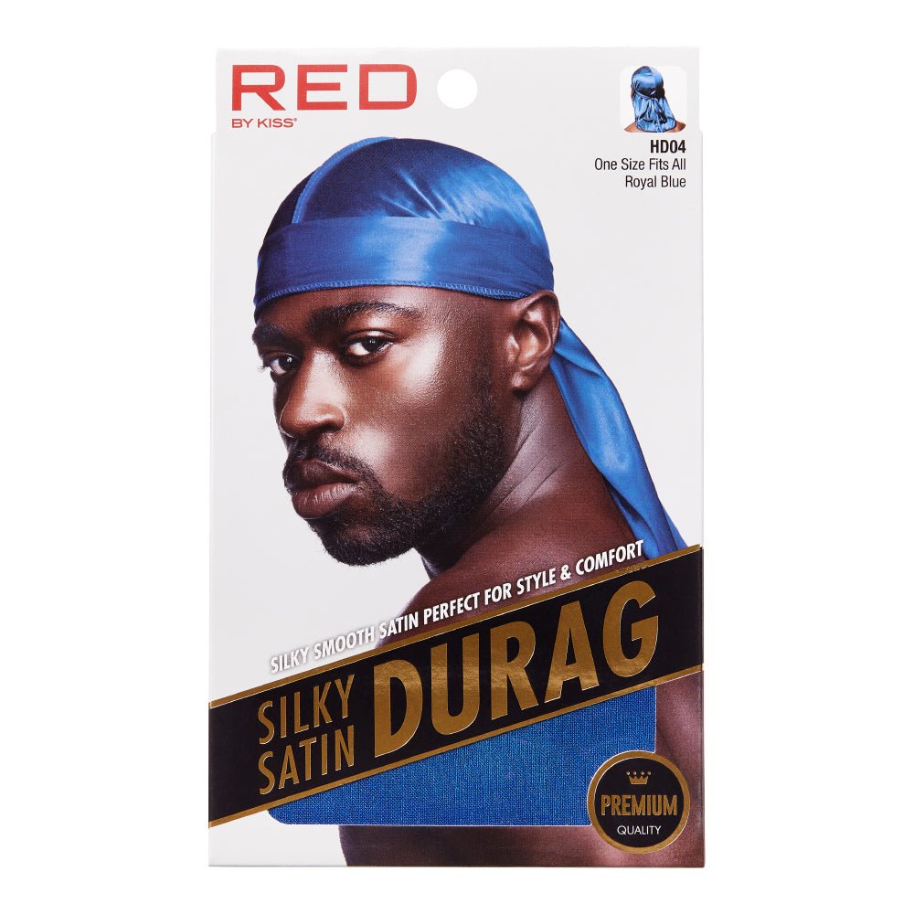 Red by Kiss Silky Satin Durag – Upgraded Extra Long Tails for Superior Compression & Style | HD01–HD08 - Beauty Exchange Beauty Supply