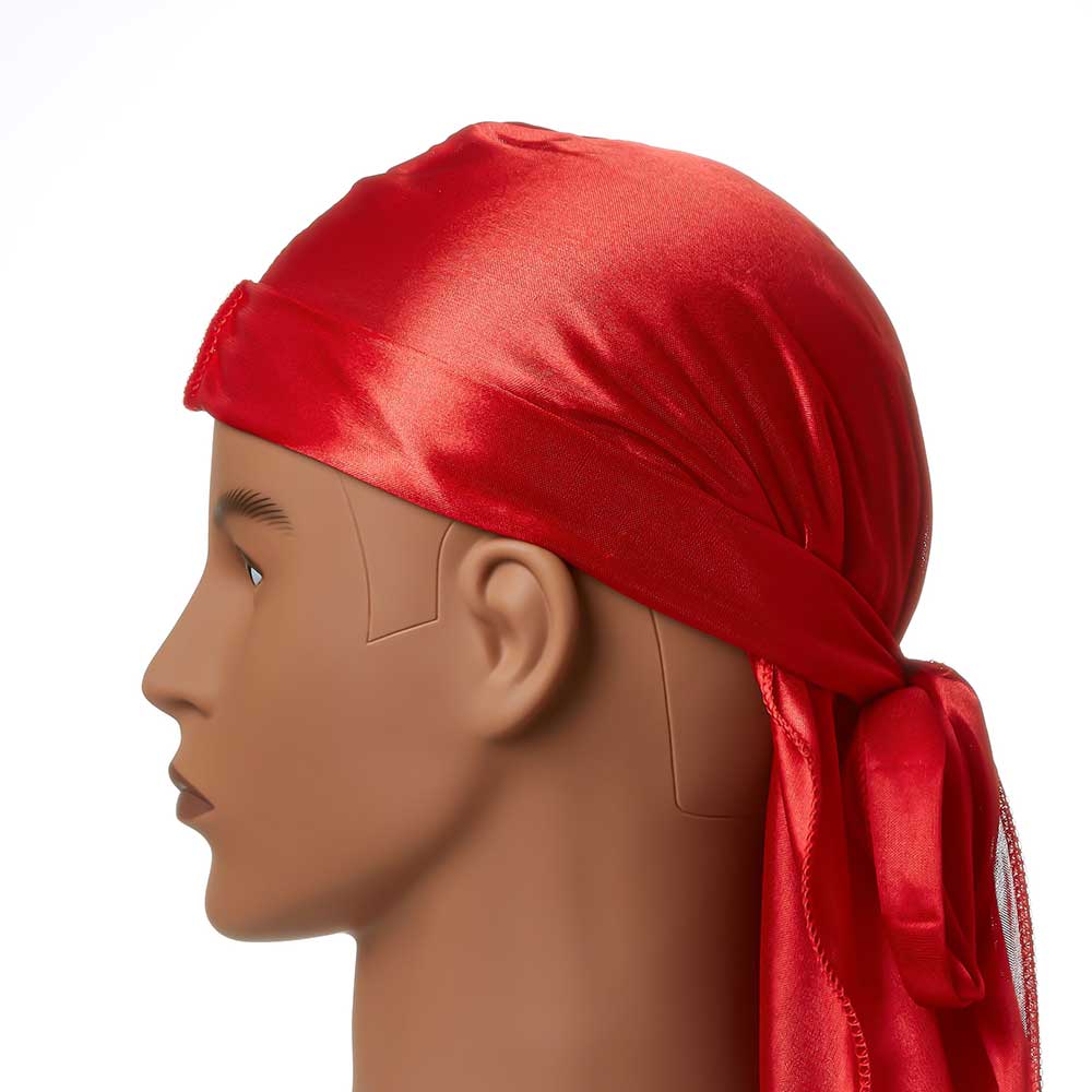 Red by Kiss Silky Satin Durag – Upgraded Extra Long Tails for Superior Compression & Style | HD01–HD08 - Beauty Exchange Beauty Supply