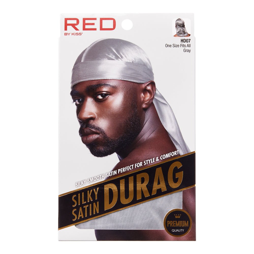 Red by Kiss Silky Satin Durag – Upgraded Extra Long Tails for Superior Compression & Style | HD01–HD08 - Beauty Exchange Beauty Supply
