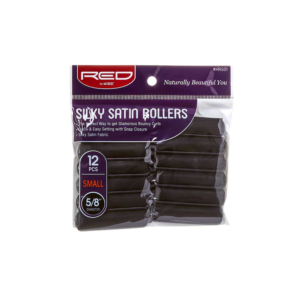 Red by Kiss Silky Satin Rollers | HRS01–HRS05 | Soft, Protective, Heat - Free Curling Rollers - Beauty Exchange Beauty Supply